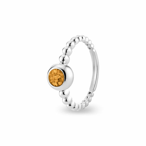 EverWith Ladies Rondure Array Bubble Band Memorial Ashes Ring