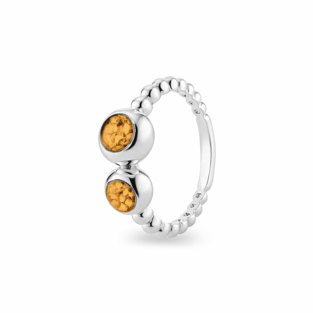 Load image into Gallery viewer, EverWith Ladies Rondure Double Array Bubble Band Memorial Ashes Ring