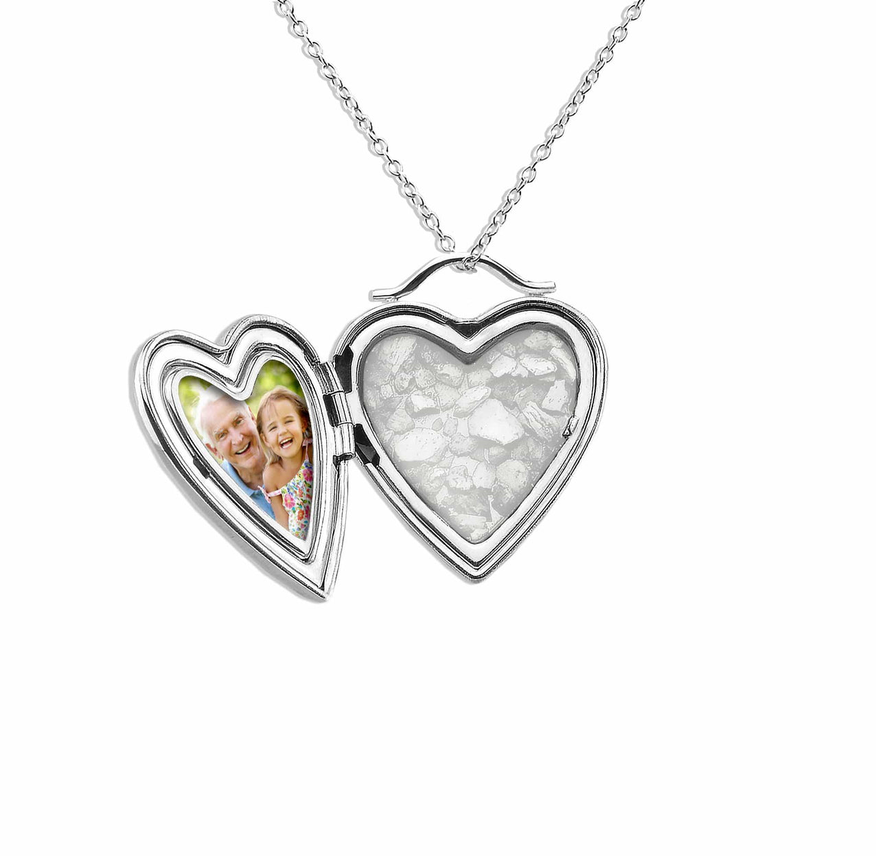Load image into Gallery viewer, EverWith Always On My Mind Heart Shaped Sterling Silver Memorial Ashes Locket