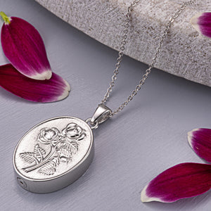 EverWith Self-fill Blossoming Rose Memorial Ashes Pendant