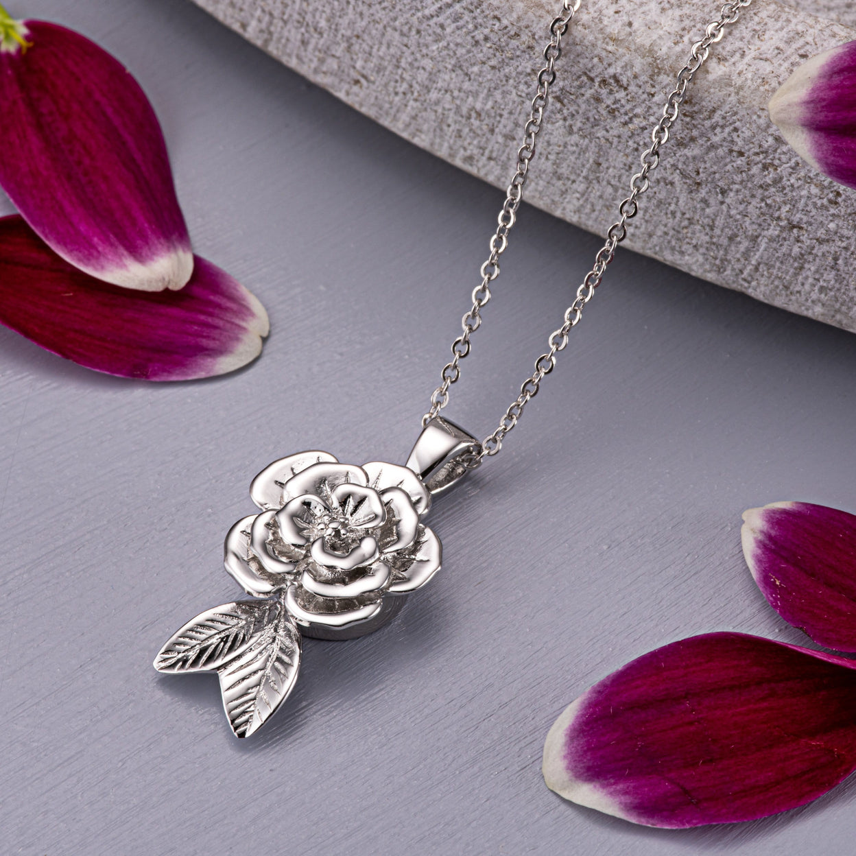 Load image into Gallery viewer, EverWith Self-fill Rose Memorial Ashes Pendant