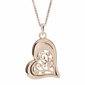 EverWith Self Fill Intricate Heart Memorial Ashes Pendant