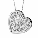 EverWith Self-fill Love Memorial Ashes Pendant 9k White Gold Fill