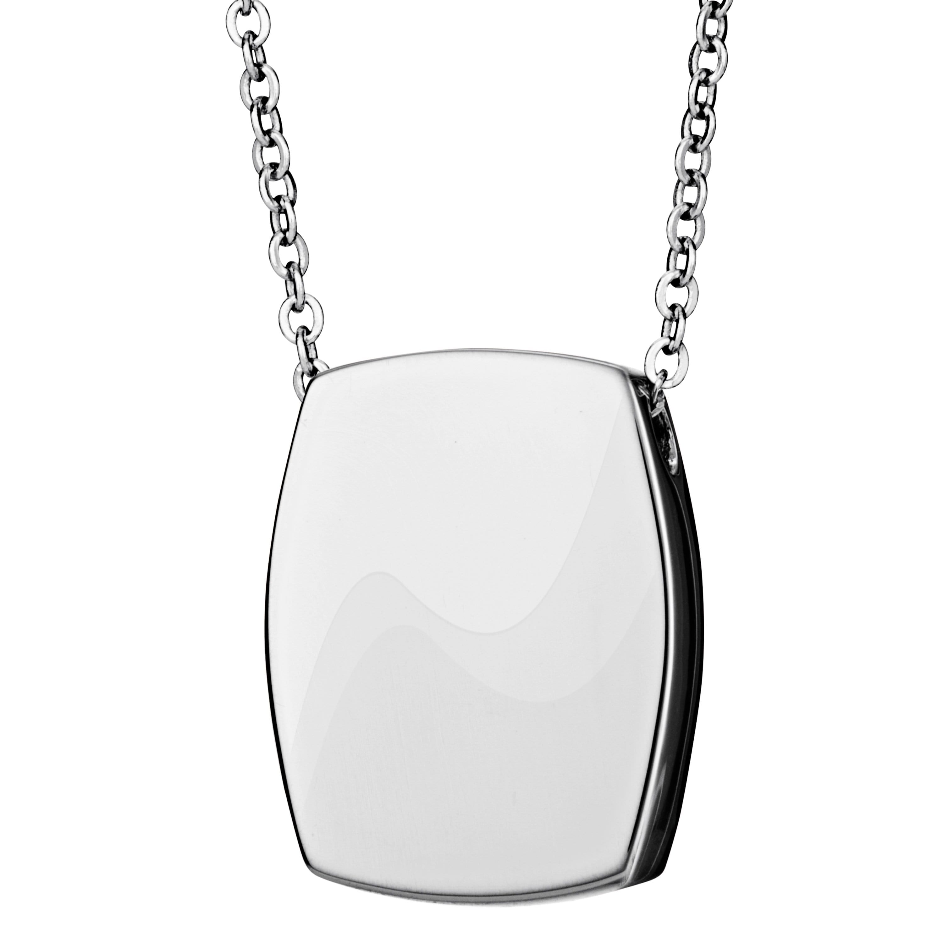 EverWith Self-fill Forever Memorial Ashes Pendant 9k White Gold Fill