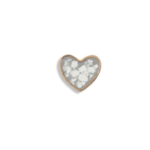 EverWith Small Heart Memorial Ashes Element for Glass Locket