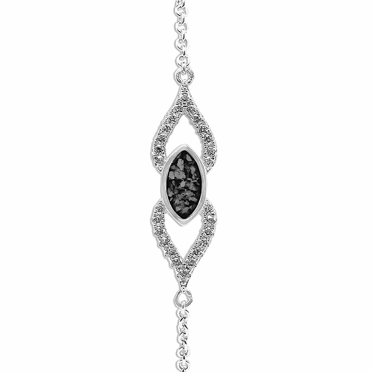 Load image into Gallery viewer, EverWith Ladies Respect Memorial Ashes Bracelet with Fine Crystals