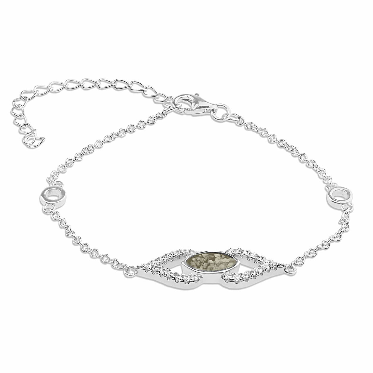 Load image into Gallery viewer, EverWith Ladies Respect Memorial Ashes Bracelet with Fine Crystals