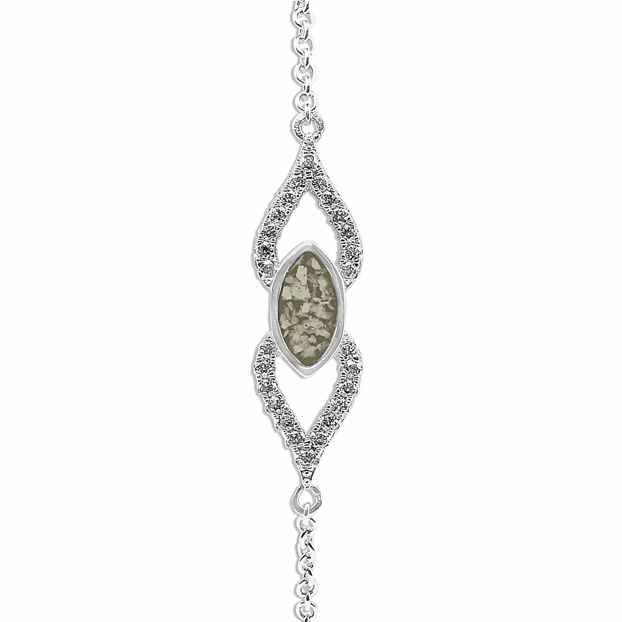 Load image into Gallery viewer, EverWith Ladies Respect Memorial Ashes Bracelet with Fine Crystals