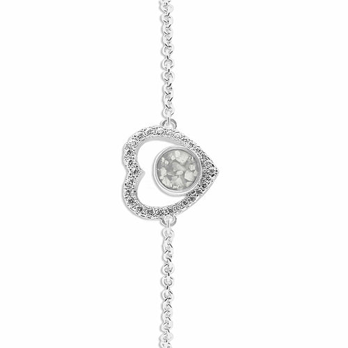 EverWith Ladies Forever Memorial Ashes Bracelet with Fine Crystals