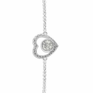 EverWith Ladies Forever Memorial Ashes Bracelet with Fine Crystals