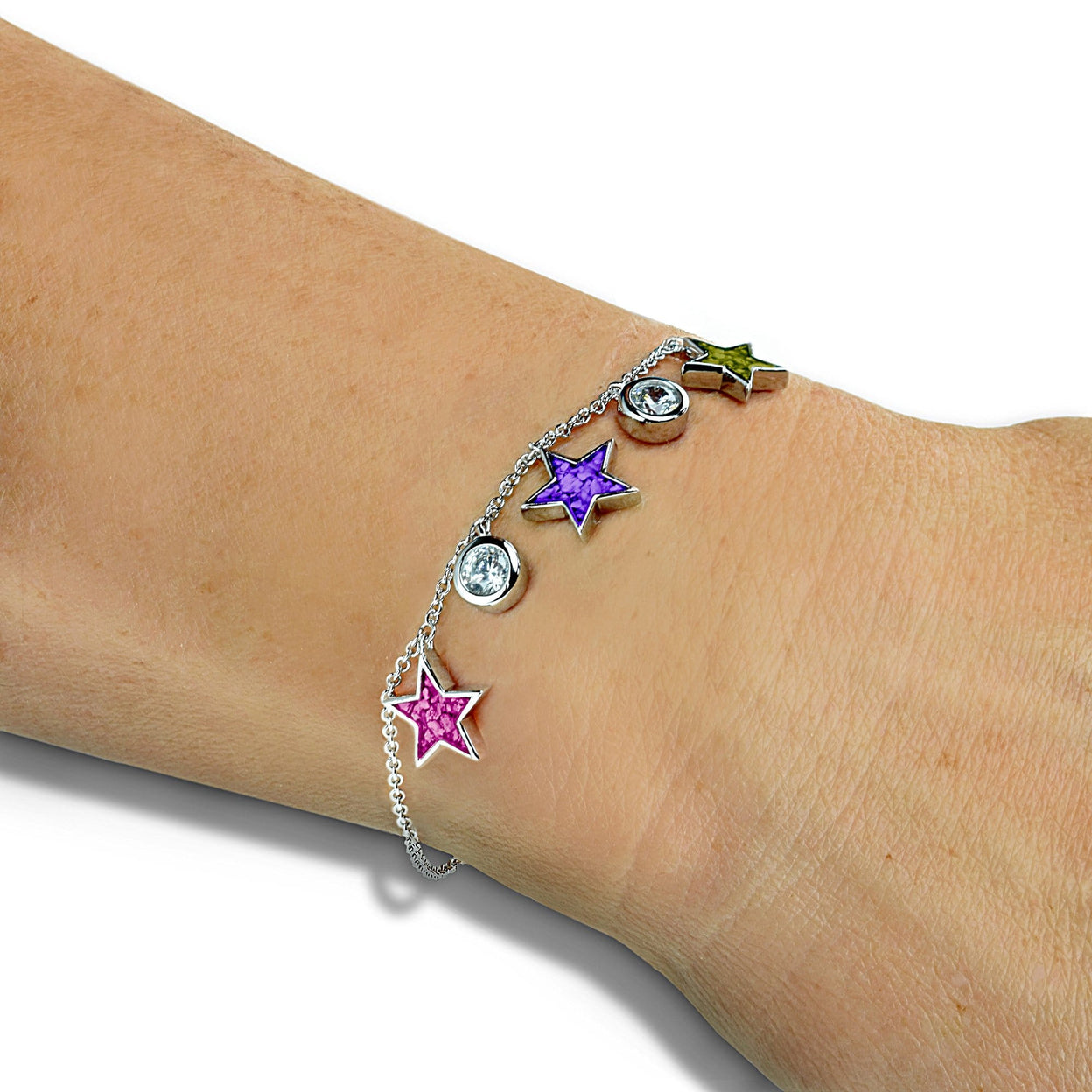 Load image into Gallery viewer, EverWith Ladies Galaxy Memorial Ashes Bracelet with Fine Crystals