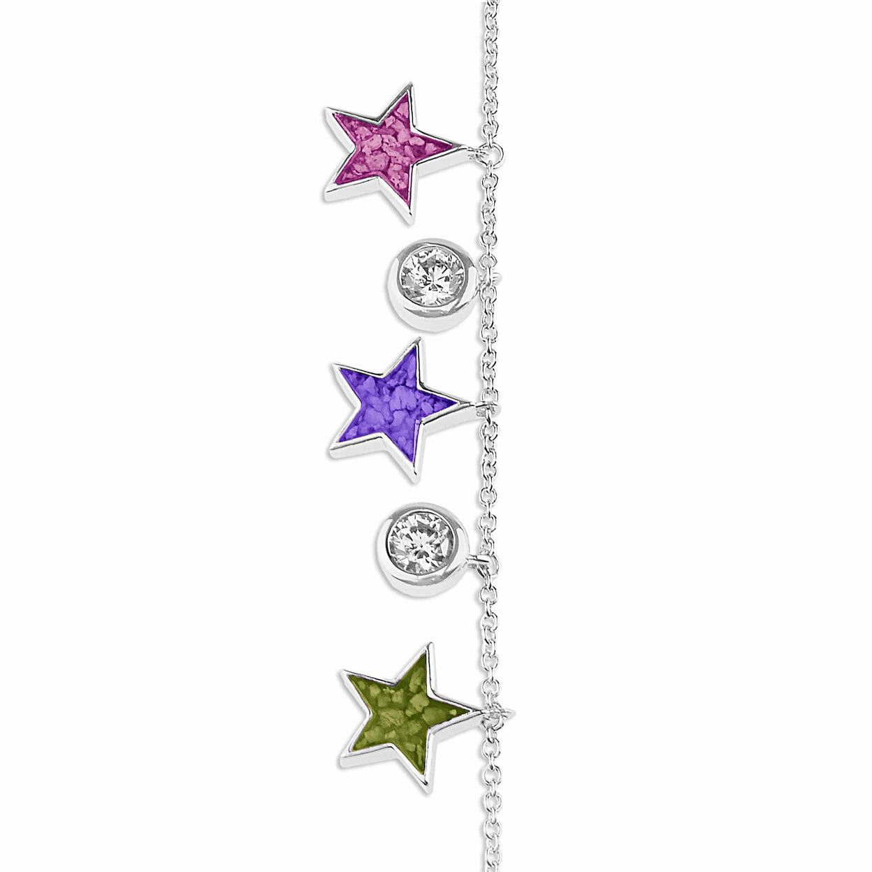 Load image into Gallery viewer, EverWith Ladies Galaxy Memorial Ashes Bracelet with Fine Crystals