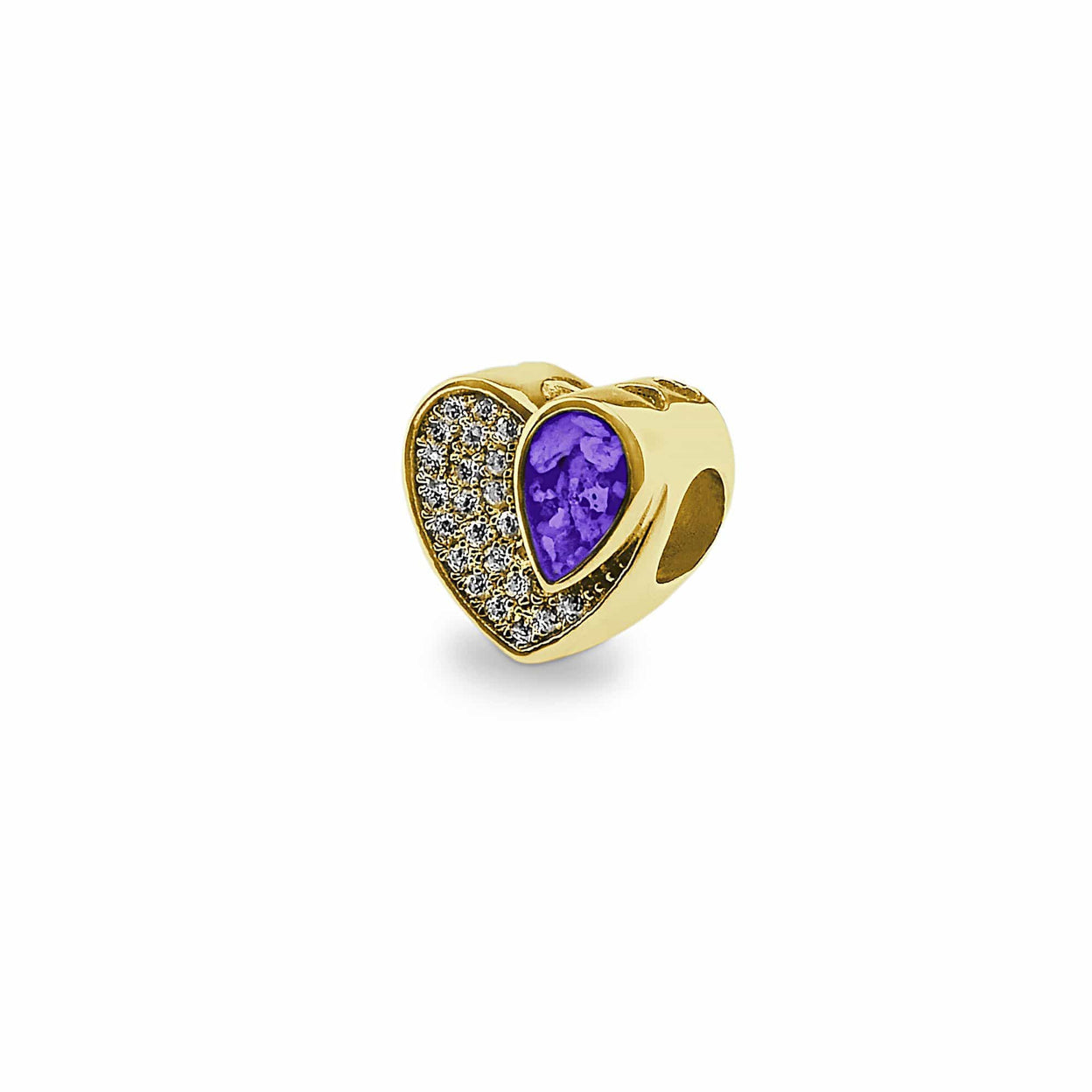 Load image into Gallery viewer, EverWith Beloved Memorial Ashes Charm Bead with Fine Crystals