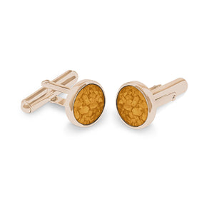 EverWith Gents Classic Round Memorial Ashes Cufflinks