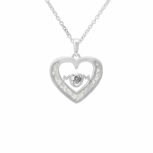 EverWith Ladies Mum Memorial Ashes Pendant with Fine Crystal