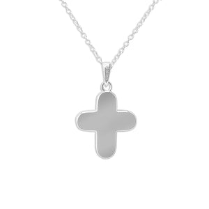 EverWith Unisex  Rounded Cross Memorial Ashes Pendant