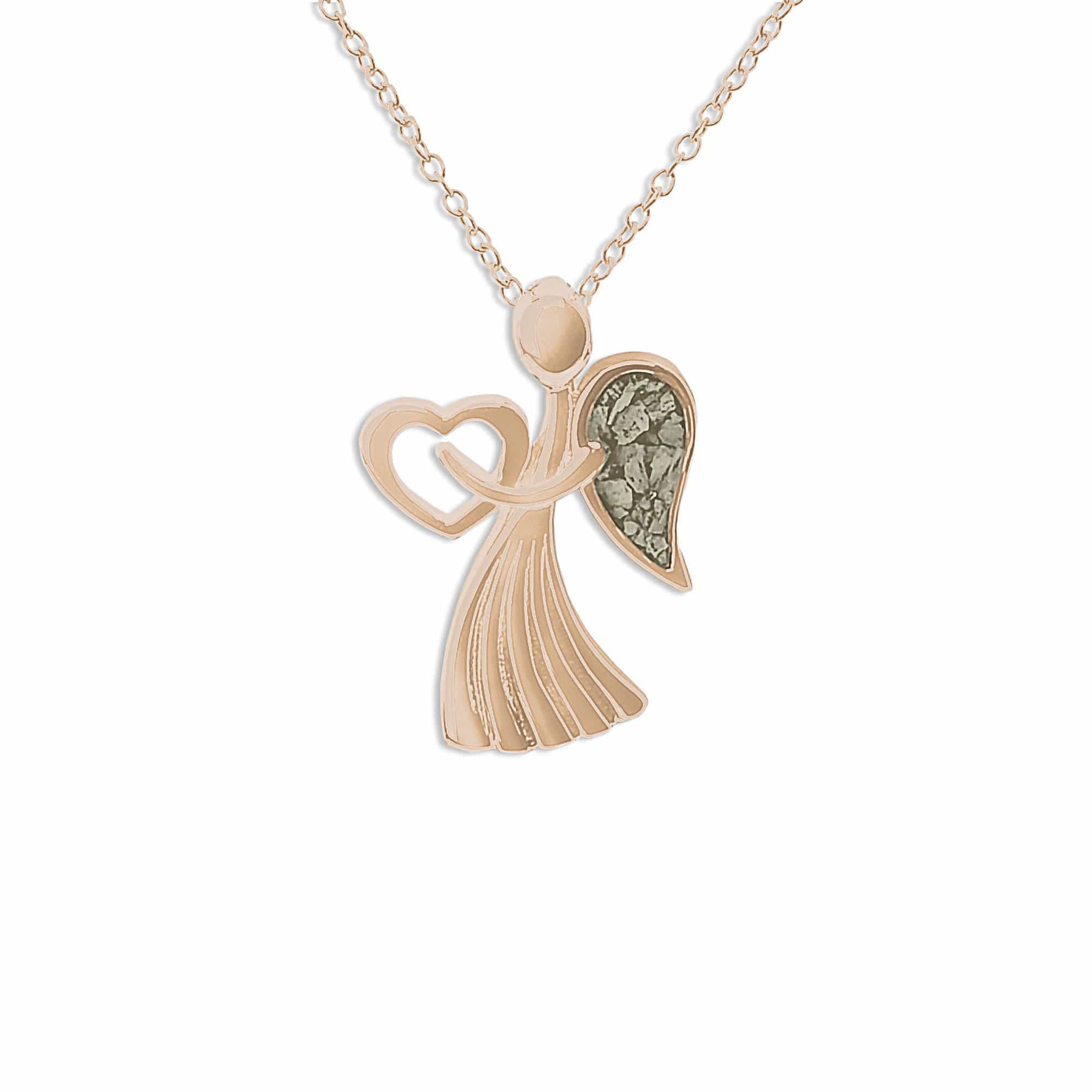 EverWith Ladies Divine Memorial Ashes Pendant 9k Rose Gold Transparent