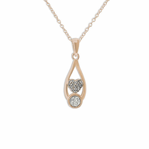 EverWith Ladies Protect Memorial Ashes Pendant with Fine Crystals