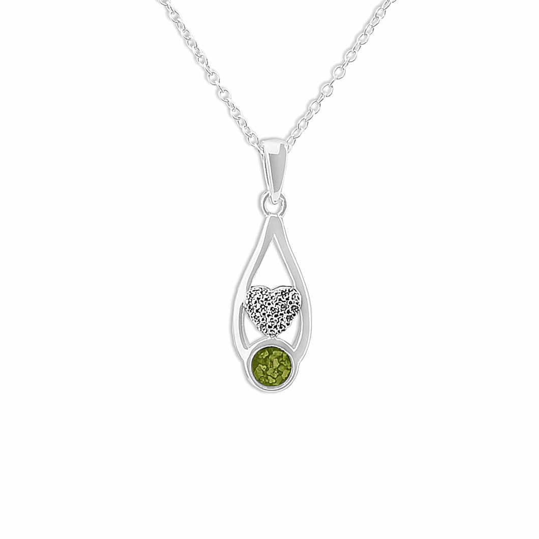 EverWith Ladies Protect Memorial Ashes Pendant with Fine Crystals