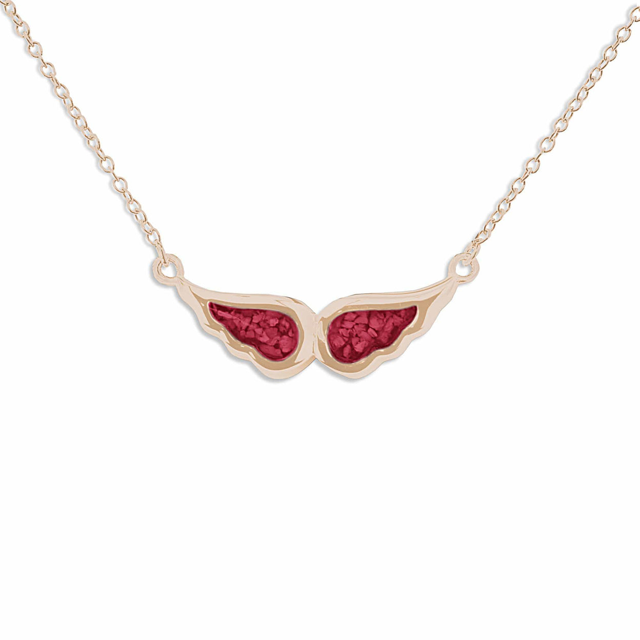 Load image into Gallery viewer, EverWith Ladies Angel Wings Memorial Ashes Necklace