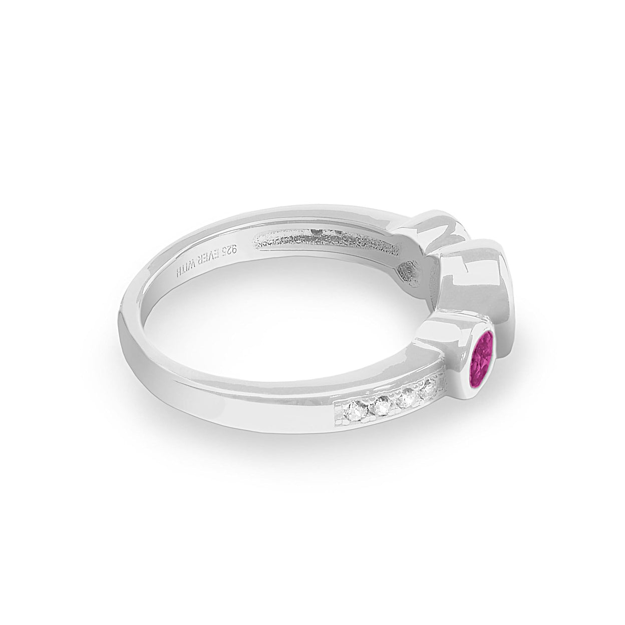 Load image into Gallery viewer, EverWith Ladies Jewel Memorial Ashes Ring with Fine Crystal