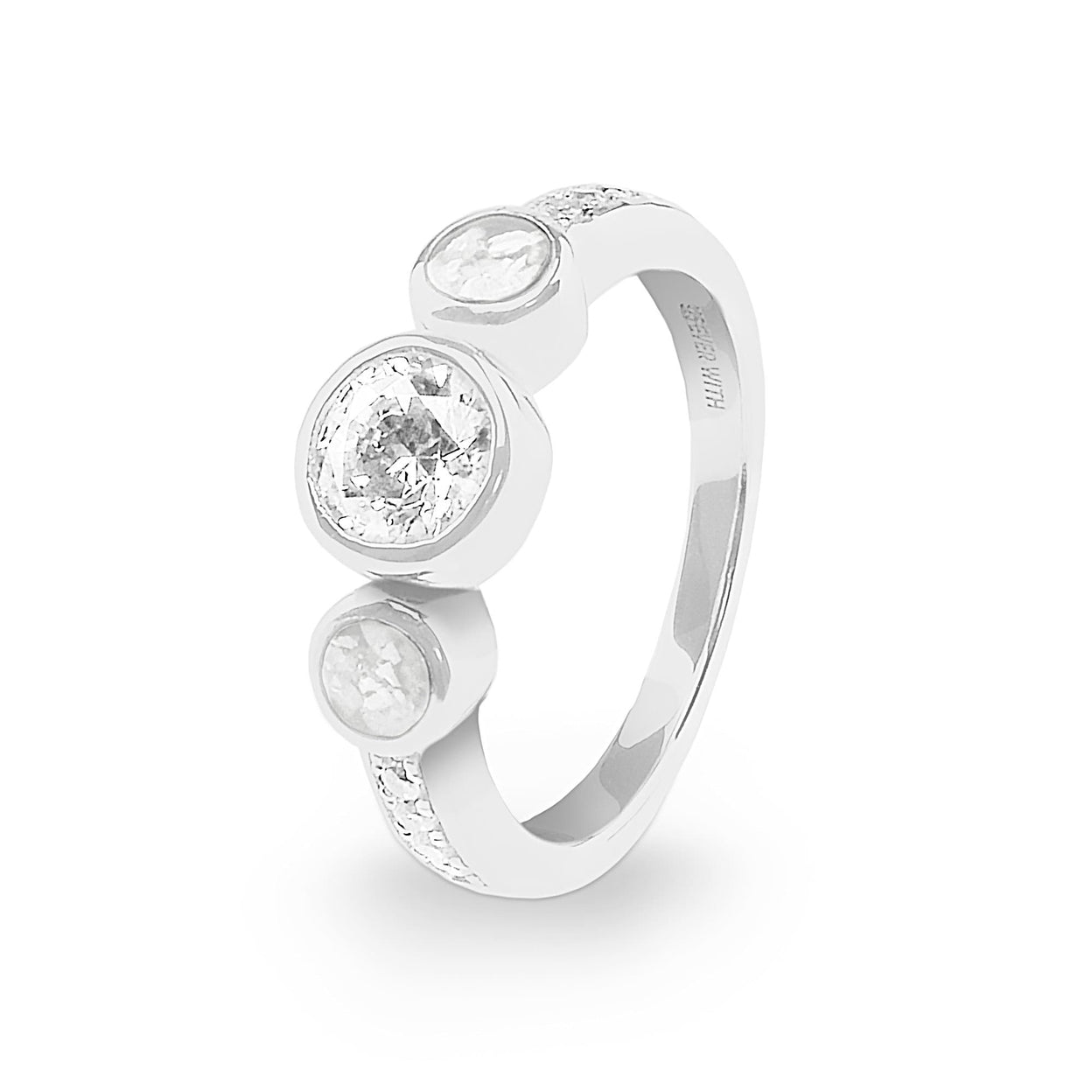 Load image into Gallery viewer, EverWith Ladies Jewel Memorial Ashes Ring with Fine Crystal