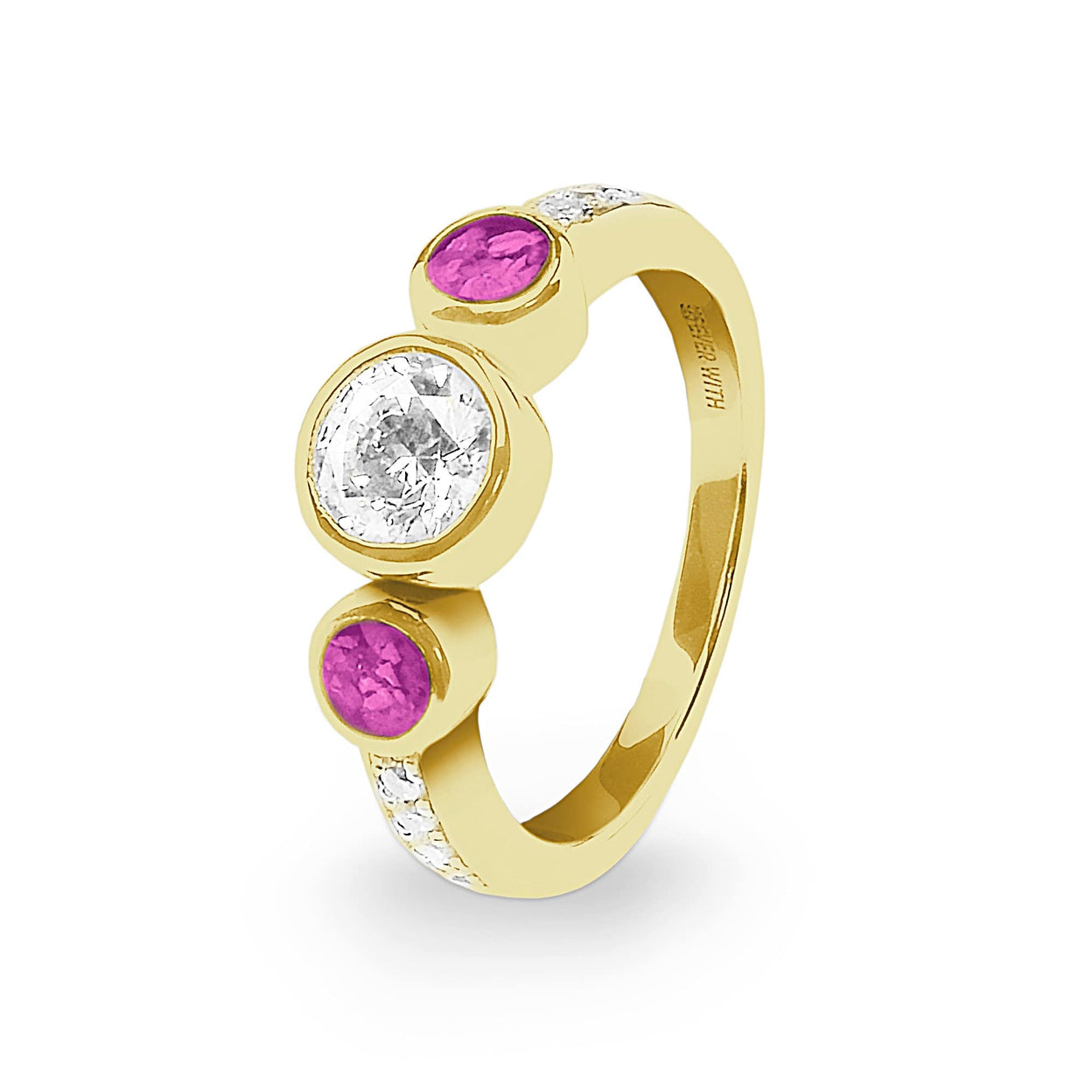 Load image into Gallery viewer, EverWith Ladies Jewel Memorial Ashes Ring with Fine Crystal