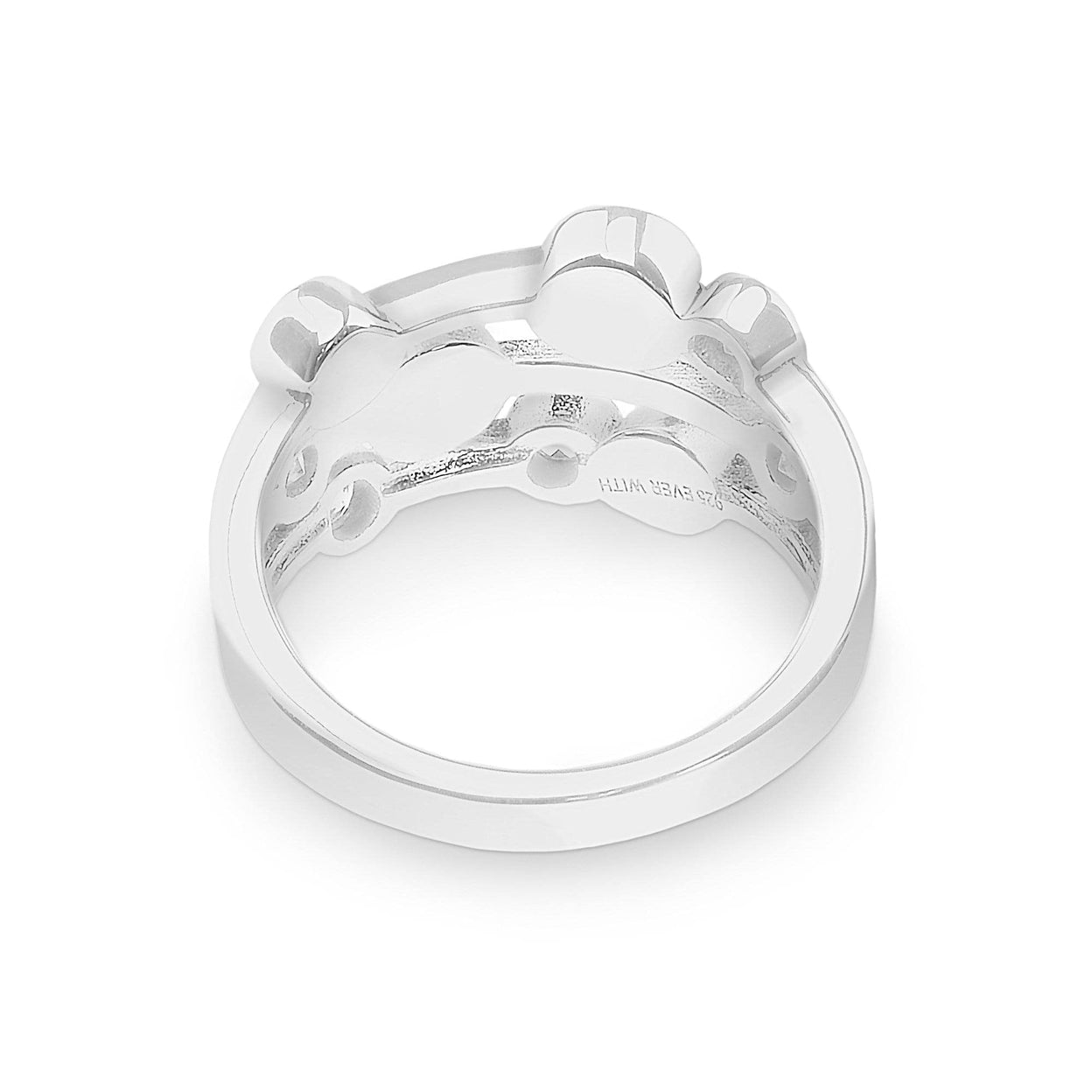 Load image into Gallery viewer, EverWith Ladies Droplets Memorial Ashes Ring with Fine Crystals