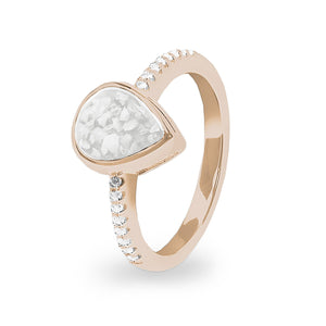 EverWith Ladies Teardrop Memorial Ashes Ring