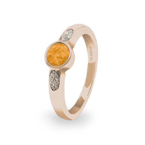 EverWith Ladies Special Memorial Ashes Ring with Fine Crystals