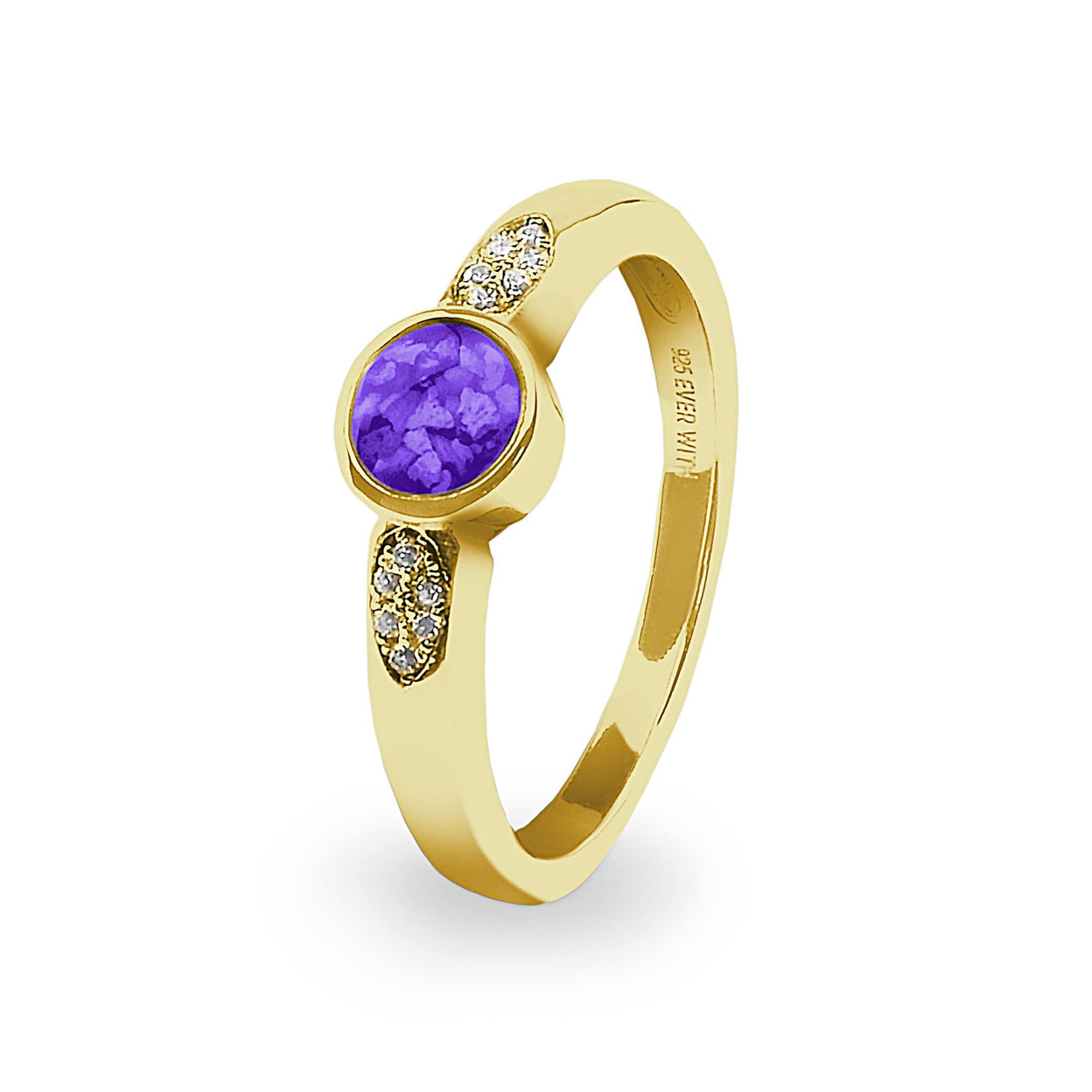 Load image into Gallery viewer, EverWith Ladies Special Memorial Ashes Ring with Fine Crystals