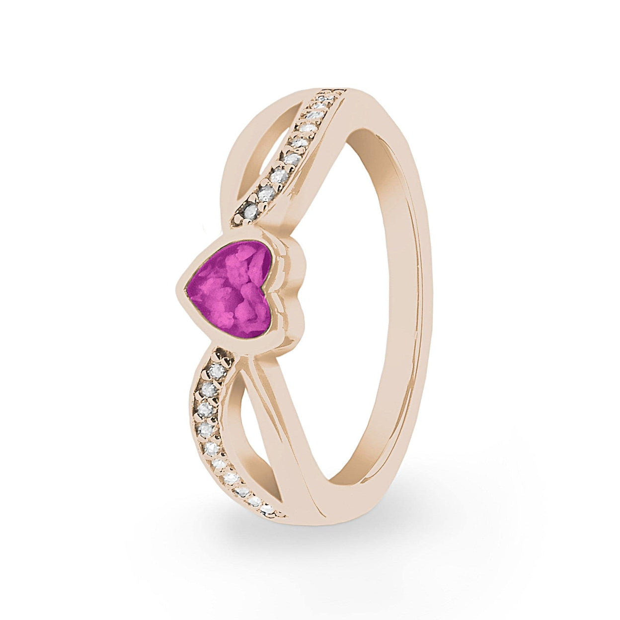 Load image into Gallery viewer, EverWith Ladies Truelove Memorial Ashes Ring with Fine Crystals