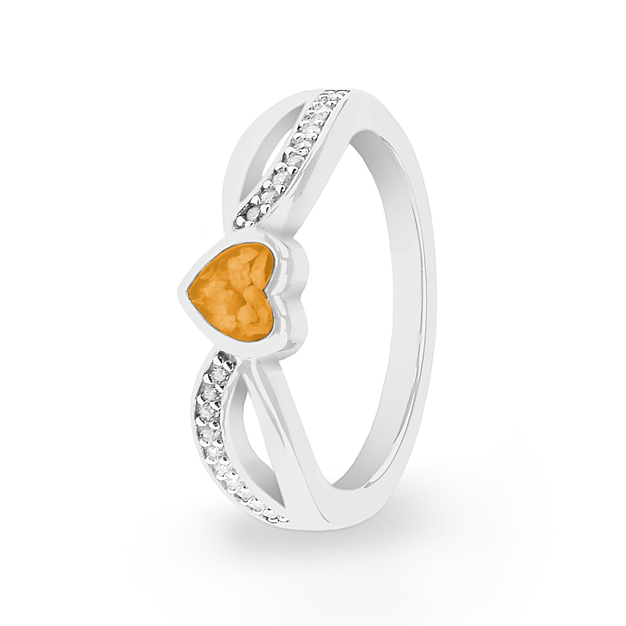 Load image into Gallery viewer, EverWith Ladies Truelove Memorial Ashes Ring with Fine Crystals