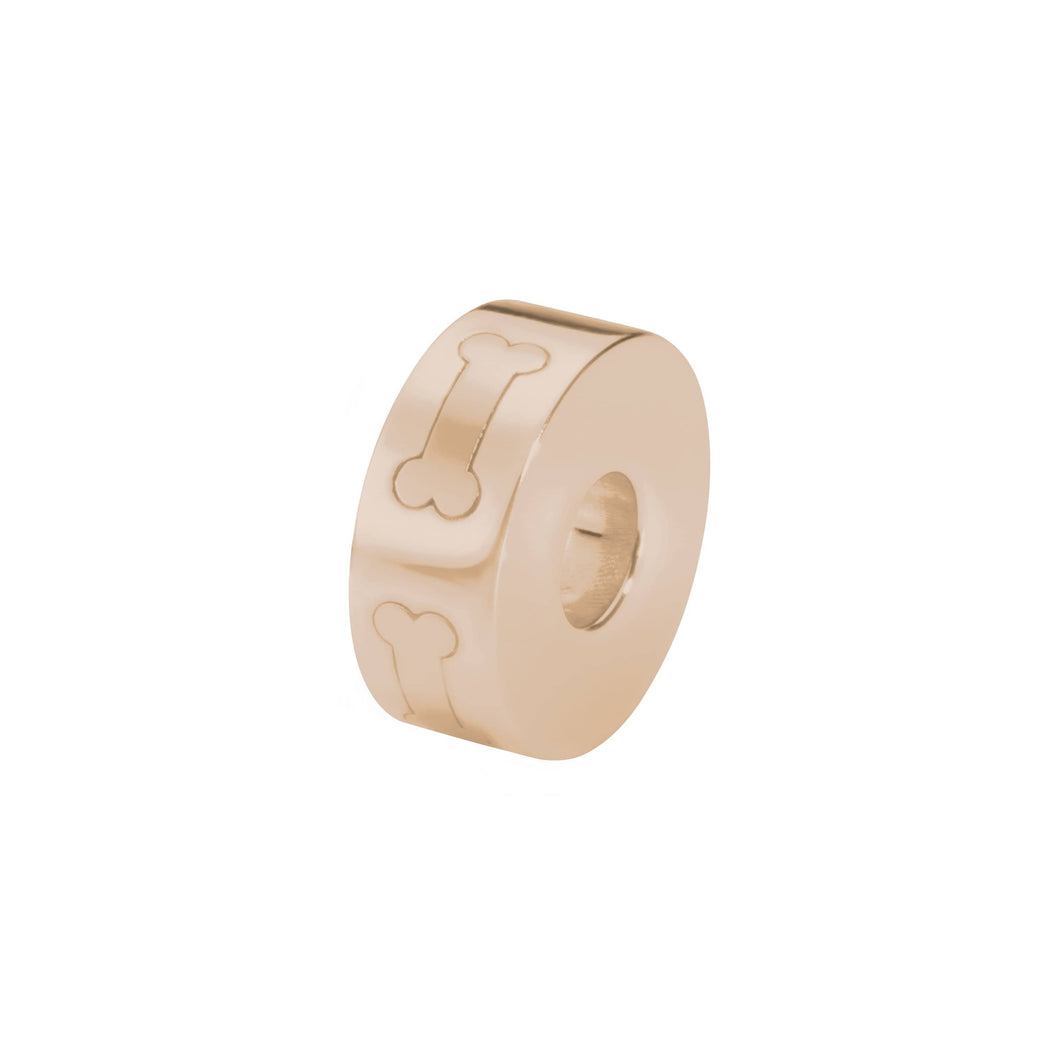 EverWith  Self-fill Round Dog Bone Memorial Ashes Charm Bead