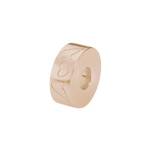 EverWith  Self-fill Round Winged Hearts Memorial Ashes Charm Bead