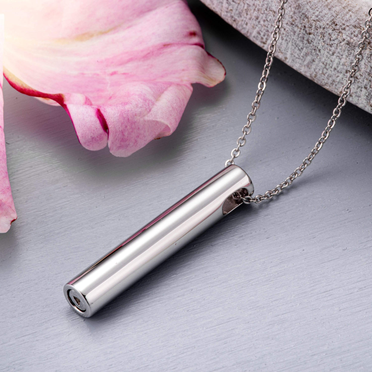 Load image into Gallery viewer, EverWith Self-fill Traditional Cylinder Memorial Ashes Pendant