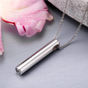 EverWith Self-fill Traditional Cylinder Memorial Ashes Pendant