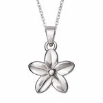EverWith Self-fill Daisy Memorial Ashes Pendant 9k White Gold Fill