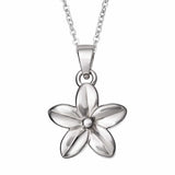 EverWith Self-fill Daisy Memorial Ashes Pendant 9k White Gold Fill