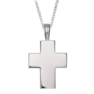 EverWith Self-fill Cross Memorial Ashes Pendant with Crystals