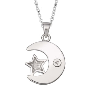 EverWith Self-fill Moon and Stars Memorial Ashes Pendant