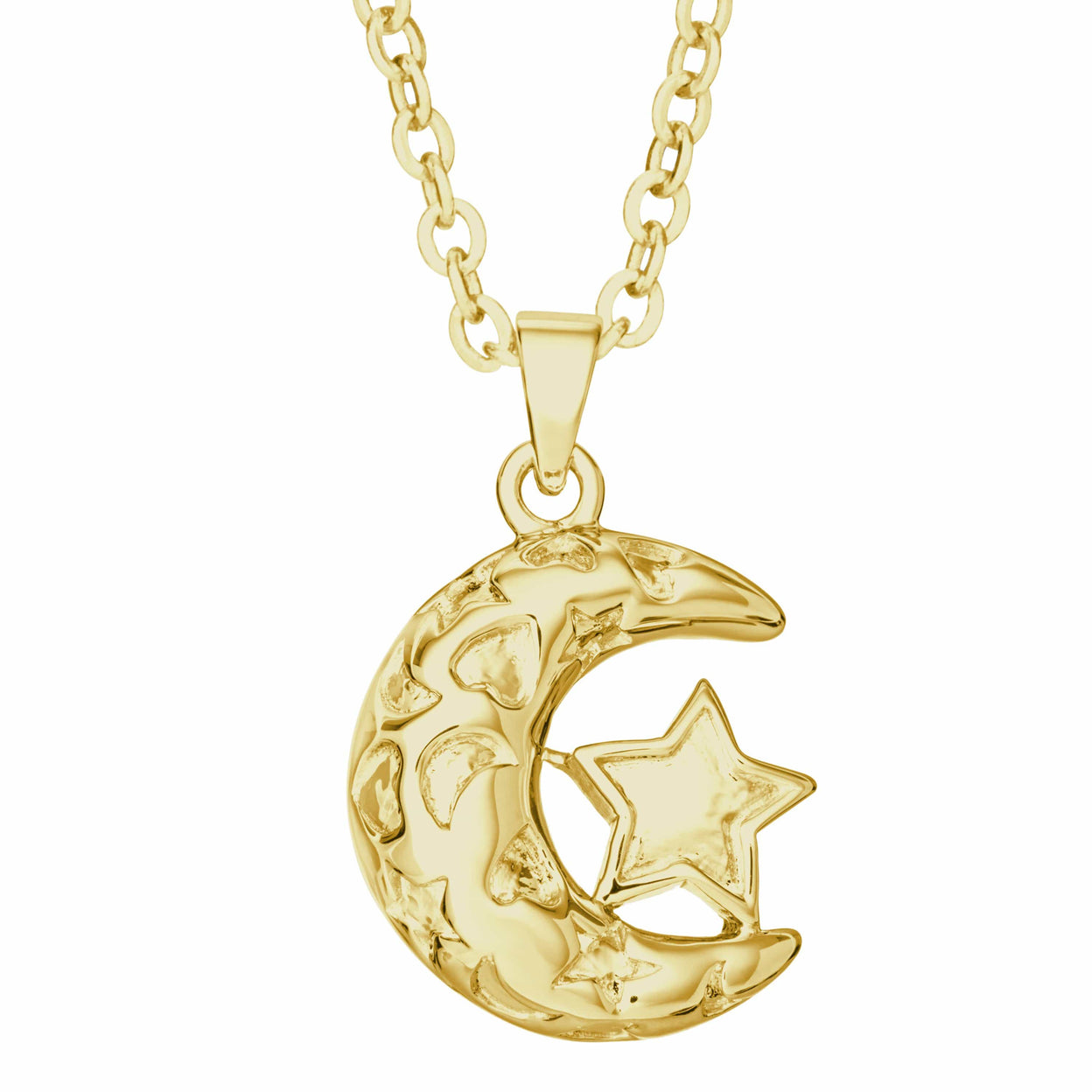 Load image into Gallery viewer, EverWith Self-fill Moon and Stars Memorial Ashes Pendant