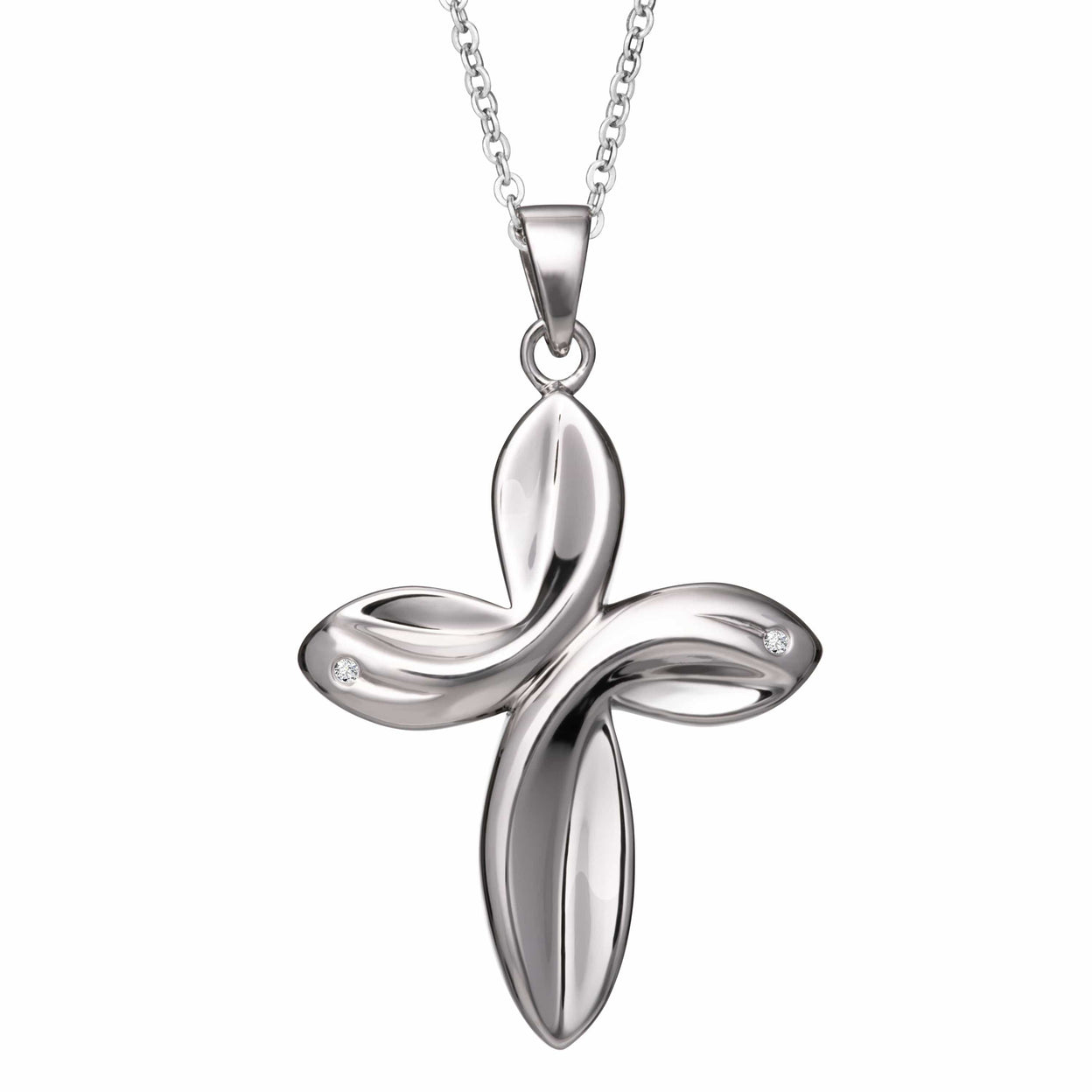 Load image into Gallery viewer, EverWith Self-fill Infinity Cross Memorial Ashes Pendant with Crystals