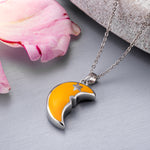 EverWith Self-fill Yellow Moon Memorial Ashes Pendant