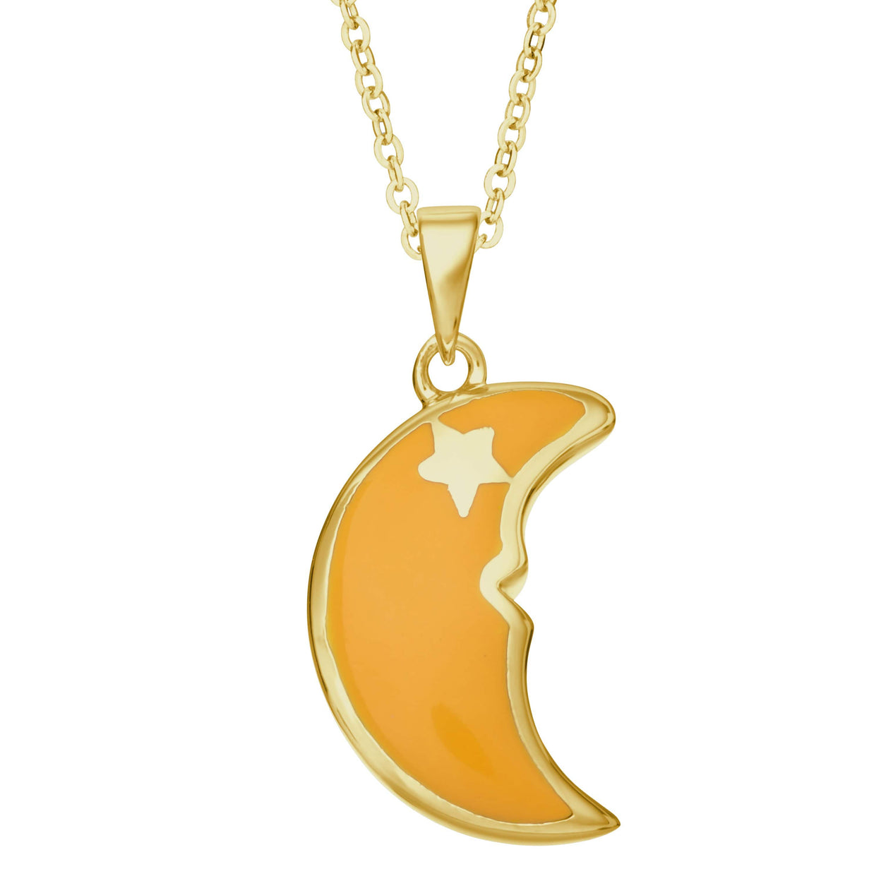 Load image into Gallery viewer, EverWith Self-fill Yellow Moon Memorial Ashes Pendant