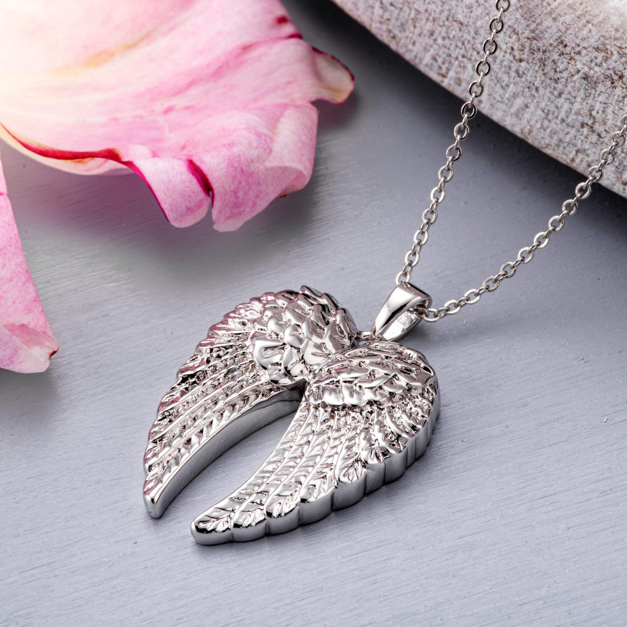 Load image into Gallery viewer, EverWith Self-fill Angel Wings Memorial Ashes Pendant
