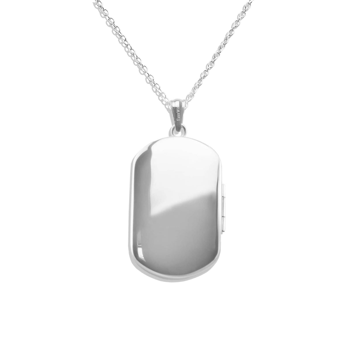 Load image into Gallery viewer, EverWith Large Rounded Rectangle Shaped Sterling Silver Memorial Ashes Locket