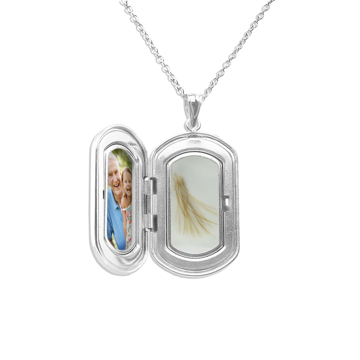 Load image into Gallery viewer, EverWith Large Rounded Rectangle Shaped Sterling Silver Memorial Ashes Locket