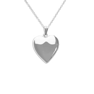 EverWith Paw Print Heart Shaped Sterling Silver Memorial Ashes Locket